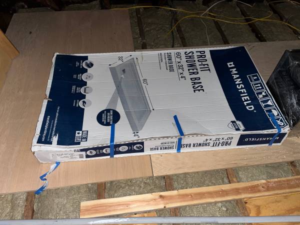 New metal shower pan 32x60 right 1