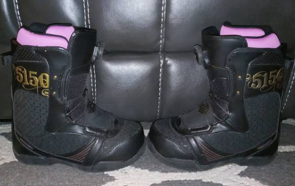 5150 Fifty One Fifty Boa snowboard boots womens size 7 7.5 38 eur