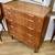 Vintage Mid Century Danish Teak Veneer 5 Drawer Tall Dresser. Made in 2 thumbnail