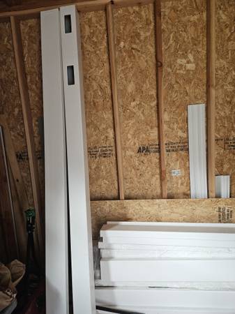 White Pvc fence posts and railings 1