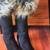 Leather/suede fur trim boots, Mint condition, made in Italy, size 8 2 thumbnail