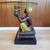 Vintage 1950's Blackamoor Clear Glass Top Ceramic Statue End Table 9 thumbnail