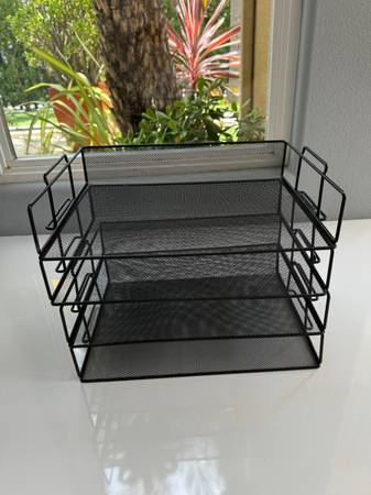 Letter Tray Stackable 4 tier File Folder Holder 1