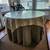 Glass-topped table and accompanying linens 2 thumbnail