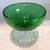 Vintage Anchor Hocking Forest Green Boopie Bubble Glassware 2 thumbnail