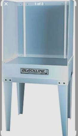 Washout booth for screenprinting with filtration system 1