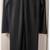 Agnis B Paris Floor Length Dark Charcoal Gray/Black Wool Knit Coat Lad 5 thumbnail