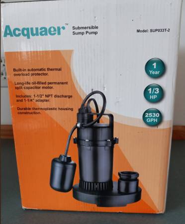 Basement Sump Pump 1