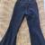 Women's Pac Sun Brand Bell Flare Black Jeans w/ White Stitching - NEW 3 thumbnail