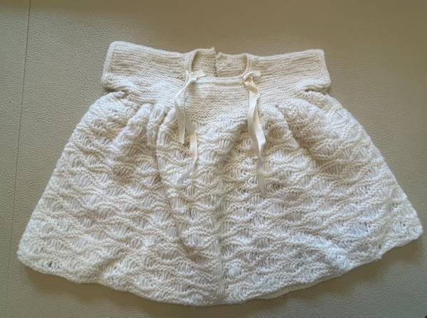 Vintage Handmade Crochet Baby Dress 1