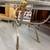 Steel & Brass Ram Head Oval Coffee Table 3 thumbnail