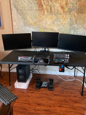 🛩️ Complete Flight Simulator Kit w/ Triple Monitors – Helped My Wife Earn 1