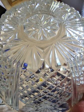 Cuenco decorativo de cristal cortado vintage con diseño de piña - $40 (Auburn)63471460138627121