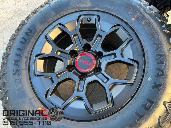 Llantas TRD PRO de 17" para Toyota Tacoma, 4Runner, Tundra, Sequoia, FJ - $1.200 (Rocklin)63440042253955122