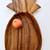 Vintage 18" Large MCM Solid Wood Pineapple Serving Bowl Platter Tray 7 thumbnail