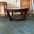 Wood coffee table with glass 2 thumbnail
