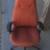 High-back, full cushion "office chair," burnt orange (used) 6 thumbnail