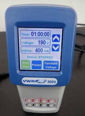 VWR 76196-454 POWER SUPPLY 500V 400MA 115VAC W/ Touch Scree 1