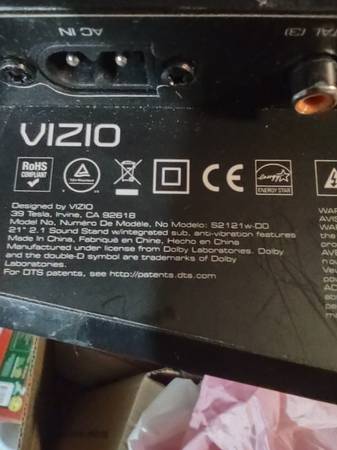 Vizio Sound Bar - $75 (Woonsocket)63443239284225122