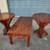 Rustic Hand Crafted Pine Brutalist Tables - 3 Pieces 1 thumbnail