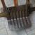 ANTIQUE PRIMITIVE WOODEN CAST IRON HAND DOLLY FEED CART 8 thumbnail