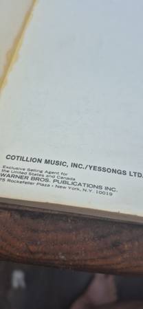 Yes fliege song book from 1970s - $20 (Renton WA)63471342065793121