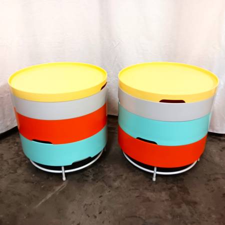 【廃盤】IKEA PS Collection2014サイドテーブルオールドイケア Vintage Ikea PS 2014 Retro Round Colorful Plastic