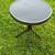 Metal Outdoor Side Table pith Tempered Glass Top – Elegant Small 1 thumbnail