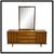 Mid 20th Century American Of Martinsville Dresser With Mirror, Set 1 thumbnail