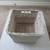 White Square Wicker Basket 13" X 12" X 11" 2 thumbnail
