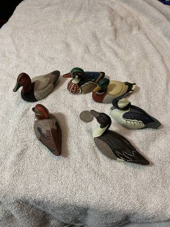 Vintage 1984 6 Small Ducks 1