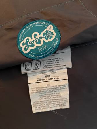 Lovesac bean bag extra large 1