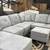 New gray Reversible U shape sectional couch 9 thumbnail
