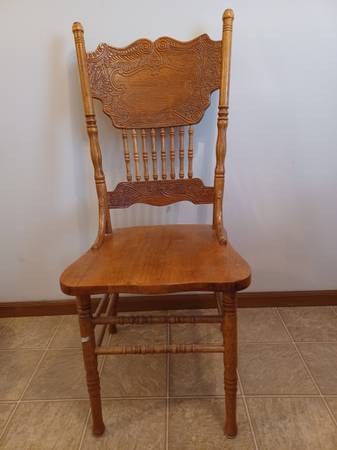 OAK KITCHEN CHAIRS 1