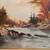 Framed Oil Painting of an Autumn Stream 4 thumbnail