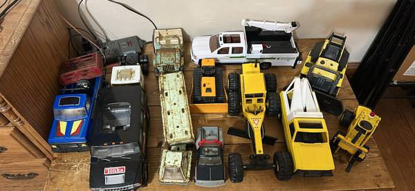Vintage Tonka, Nylint, and Structo Metal Trucks 1