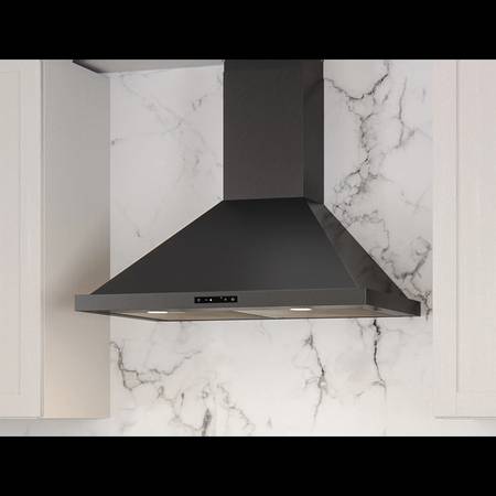 ZEPHYR 30" BLACK STAINLESS STEEL WALL HOOD (NEW IN BOX) 1