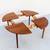 Uncommon Danish Modern Two-way Walnut Expandable Dining Table 2 thumbnail