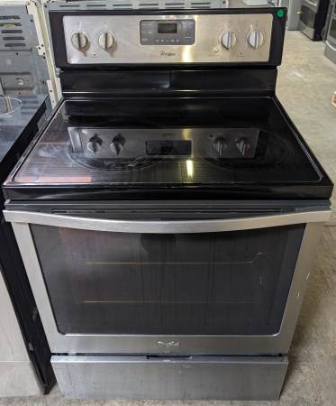 **Great Buy** Whirlpool Glass Top Stove w/ Self Steam Clean 1