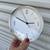 cute functional round wall clock analog w/ seconds hand mcm style vibe 1 thumbnail