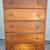 Vintage wood 5 drawer dresser 1 thumbnail
