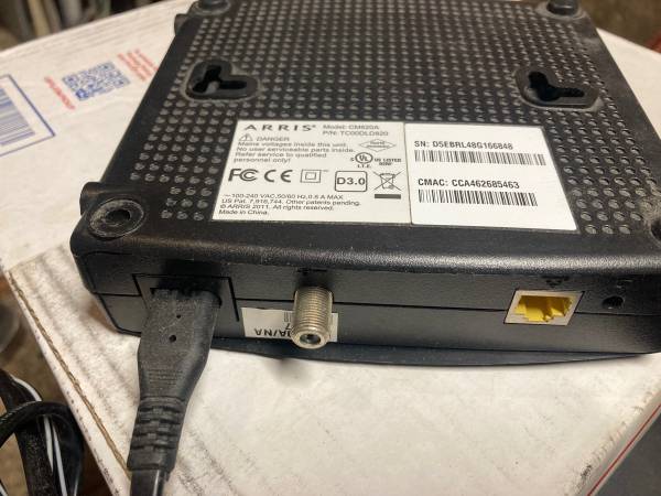 ARRIS cable modem - $10 (Brighton)63471381791747123
