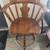 1 Wood Swivel counter barstool with Footrest 2 thumbnail
