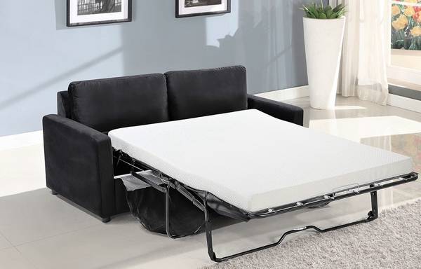 70” Convertible Sleeper Sofa with Full Size Innerspring Mattress 1