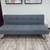 Generic tufted comvertible futon sofa 1 thumbnail