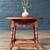 American Colonial Style Round Maple Side Table w/ Turned Legs, c.1930’ 4 thumbnail