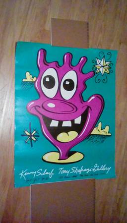 Kenny Scharf 1984 Shafrazi Exhibit Poster 1