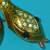 Vintage Gold, Hint of Red & Rhinestone Snake Brooch 2 thumbnail