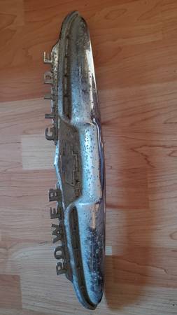 1 58 Chevy Bel Air, 1951-52 Power Glide trunk emblem 1