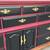 Stunning Solid Maple Dresser – Merlot and Black, 13 Dovetail Drawers 14 thumbnail